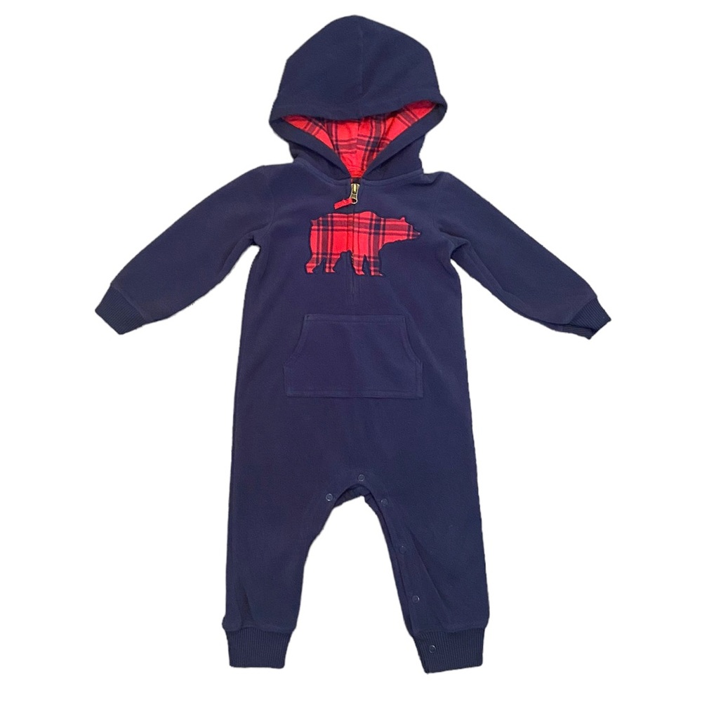 Carter’s Infant Boys Hooded Fleece Jumpsuit